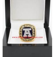 1986 Denver Broncos America Football Conference Championship Ring, Custom Denver Broncos Champions Ring