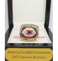 1977 Denver Broncos America Football Conference Championship Ring, Custom Denver Broncos Champions Ring