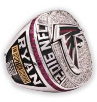 2016 Atlanta Falcons NFC Men's Football Replica Championship Ring, Custom Atlanta Falcons Champions Ring