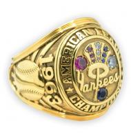 1963 New York Yankees America League Baseball Championship Ring, Custom New York Yankees Champions Ring