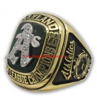 1988 Oakland Athletics America League Baseball Championship Ring, Custom Oakland Athletics Champions Ring