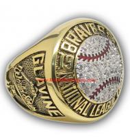 1992 Atlanta Braves National League Baseball Championship Ring, Custom Atlanta Braves Champions Ring