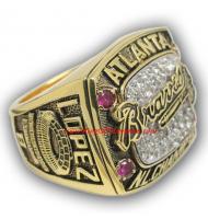 1996 Atlanta Braves National League Baseball Championship Ring, Custom Atlanta Braves Champions Ring