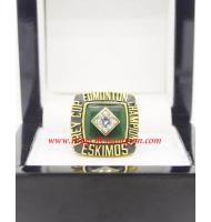 1982 Edmonton Eskimos The 70th Grey Cup Championship Ring, Custom Edmonton Eskimos Champions Ring