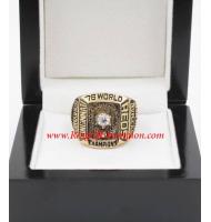 1976 Cincinnati Reds World Series Championship Ring, Custom Cincinnati Reds Champions Ring