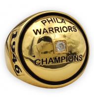 1946 Philadelphia Warriors Basketball World Championship Ring, Custom Philadelphia Warriors Champions Ring