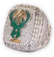 NBA 2021 Milwaukee Bucks Men's Basketball World Championship Ring (hard enemal version)