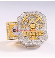 Premium Series NBA 2023 Denver Nuggets Men's Basketball Word Championship Ring, New Special Edition