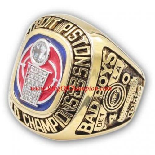 Detroit Pistons 1990 NBA Championship Sample Ring