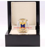 Big Ten 2022 Michigan Wolverines College Men's Football Championship Ring--Premium Series