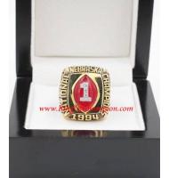 1994 Nebraska Cornhuskers Men's Football NCAA National College Championship Ring