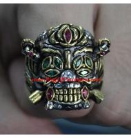2023 The Expend4bles Stallone Lucky Ring, 2023 The Expendables 4 Lucky ring, The Expendables Skeleton Skull Lucky Ring