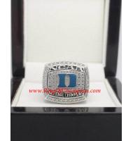 2015 Duke Blue Devils NCAA Men's Basketball National College Championship Ring