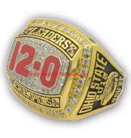 2012 Ohio State Buckeyes Men's Football Leaders Division College Championship ring