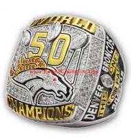 2015 Denver Broncos Super Bowl 50 World Championship Ring, Custom Denver Broncos Champions Ring