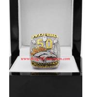 2015 Denver Broncos Super Bowl 50 World Championship Ring, Custom Denver Broncos Champions Ring